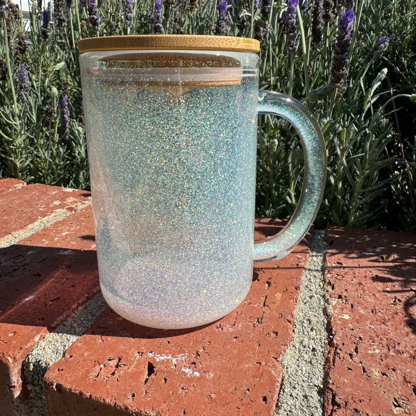 Pumpkin Kisses and Harvest Wishes Glitter Globe Coffee Cup