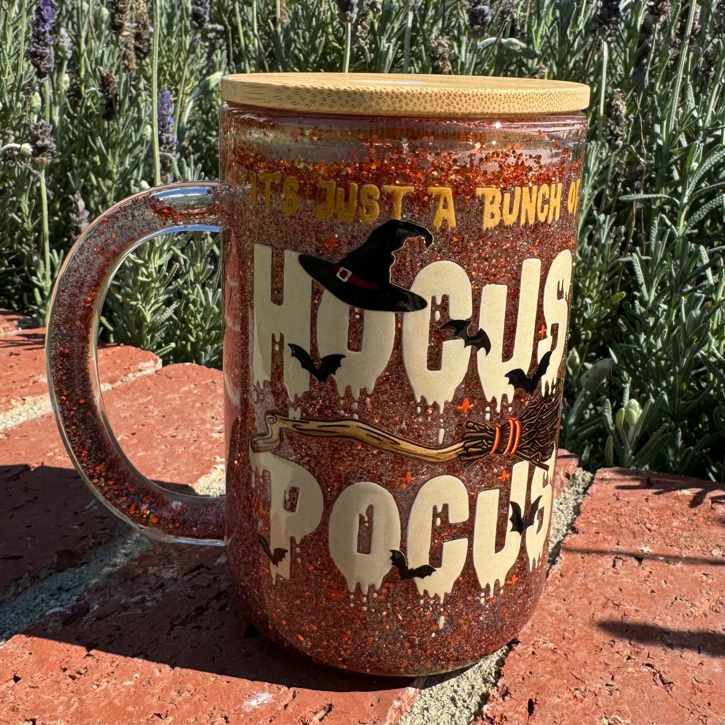 It’s Just a Bunch of Hocus Pocus Glitter Globe Coffee Cup
