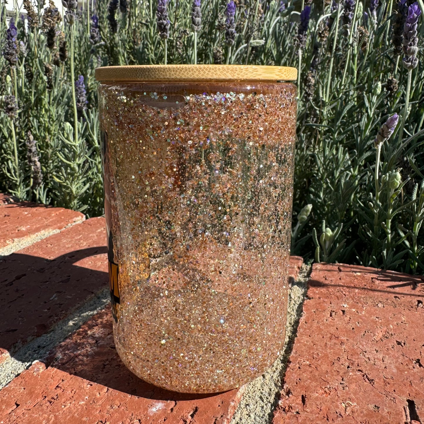 Welcome To Salem Black Cat Glitter Globe Glass Coffee Cup