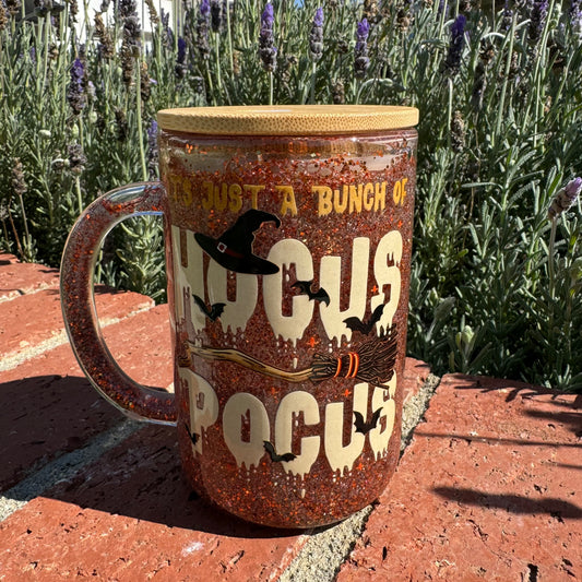 It’s Just a Bunch of Hocus Pocus Glitter Globe Coffee Cup